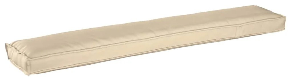 Almofadas para Banco 2 pcs Bege 200x40x8 cm Tecido Oxford