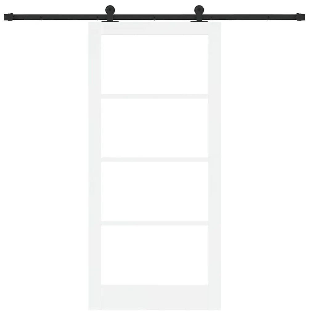 Porta Deslizante vidaXL com Conjunto de Ferragens 'ORKDAL'Branca 93x20