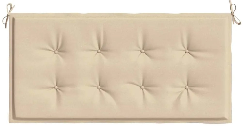 Almofadão p/ banco de jardim 100x50x4cm tecido oxford bege