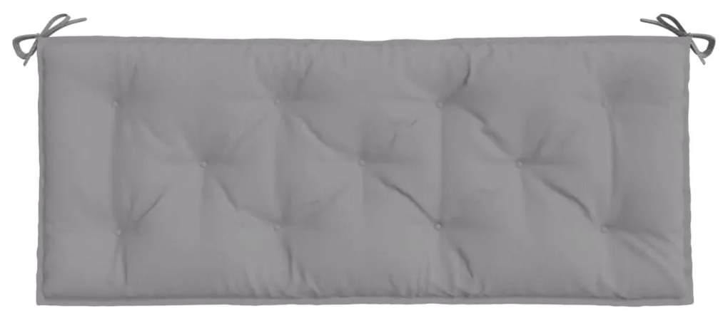 Almofadão p/ banco de jardim 120x50x7 cm tecido oxford cinza