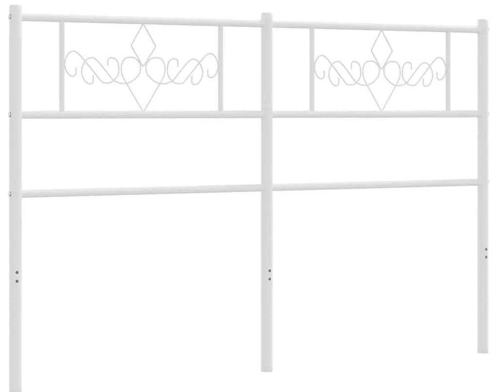 Cabeceira de cama 150 cm metal branco