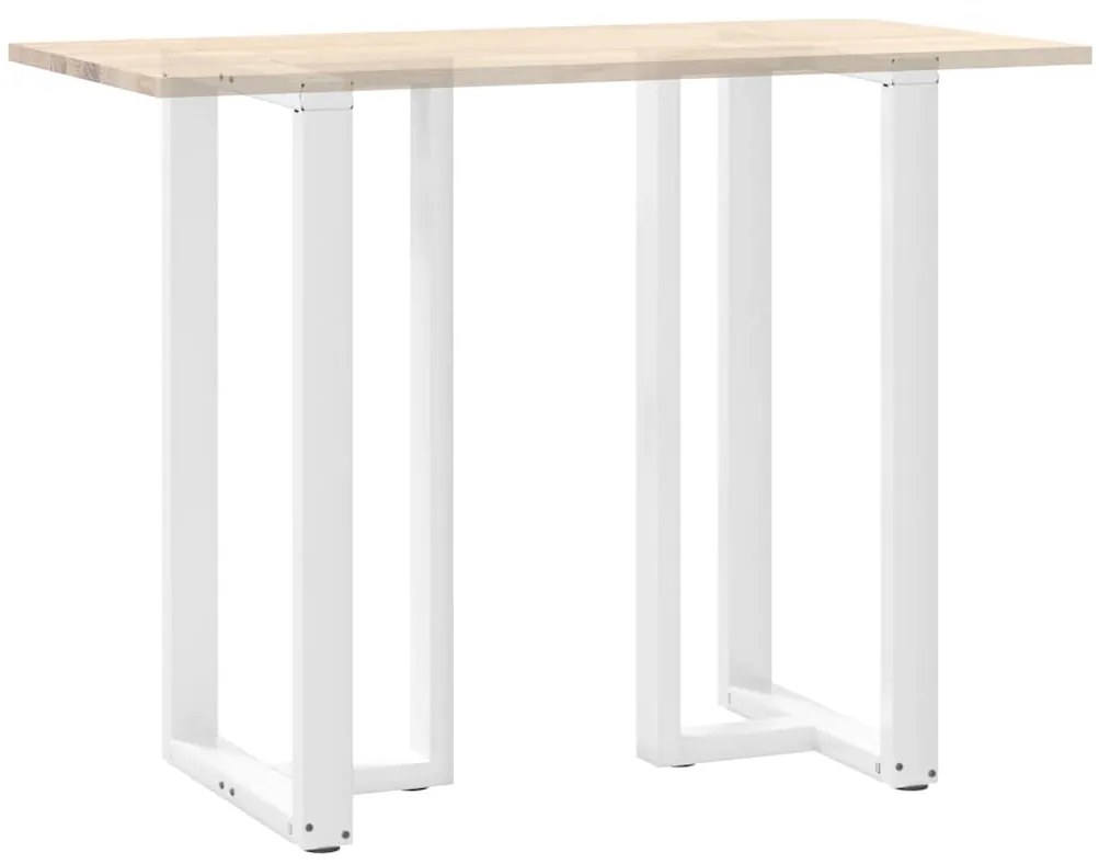 Pés de mesa de bar em forma de T, 2 peças, branco, 60x35x(110-111) cm,
