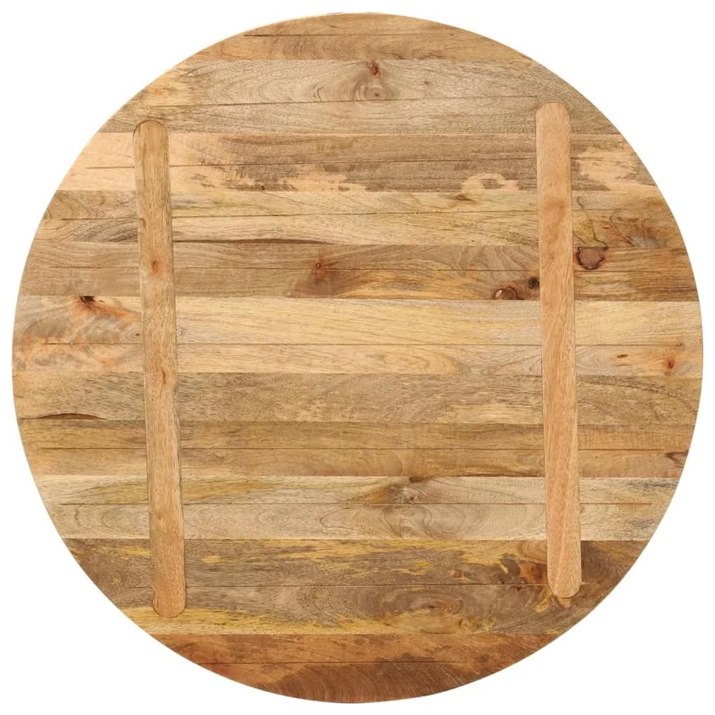 Tampo de mesa redondo Ø80x3,8cm madeira de mangueira maciça