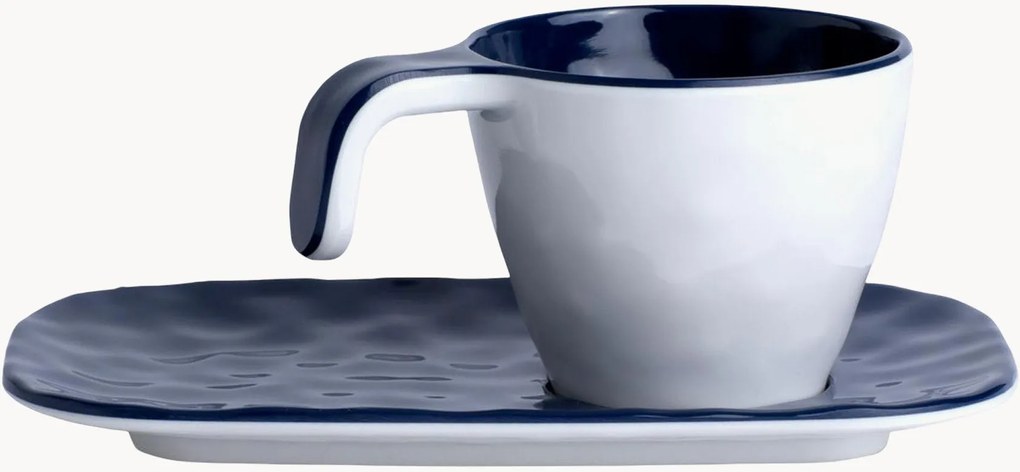 Chávenas de café expresso com pires Summer, conjunto de 6