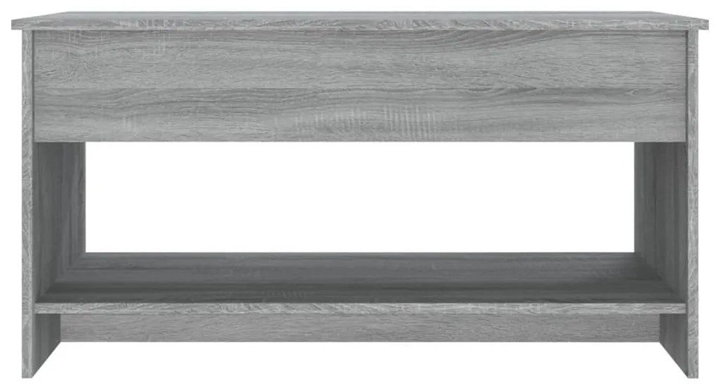 Mesa de centro 102x50x52,5 cm madeira processada sonoma cinza