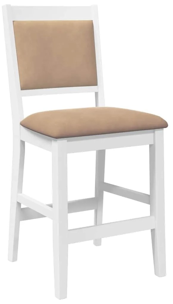 Bancos de bar com almofadões 2pcs madeira de seringueira maciça