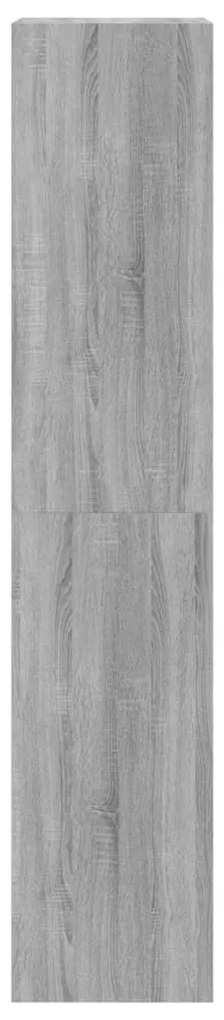 Sapateira c/ 4 gavetas articuladas 60x42x204 cm cinza sonoma