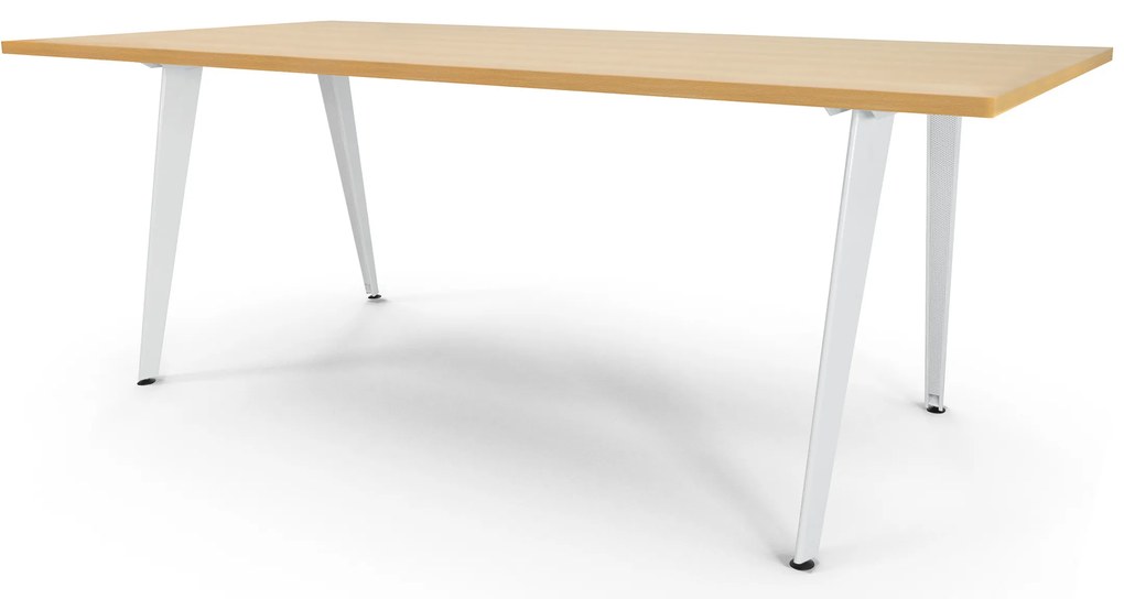 Mesas de Reuniões 2000x1000mm ART Branco / Faia