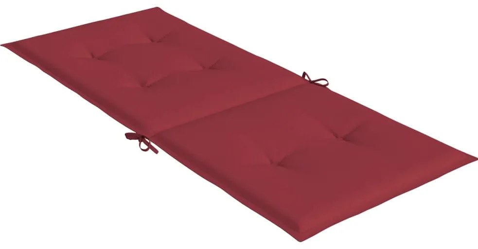 Almofadões p/ cadeiras altas jardim 6 pcs tecido vermelho tinto