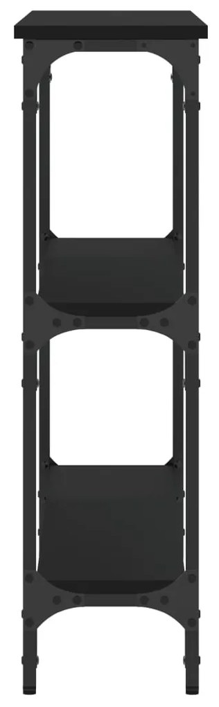 Mesa consola 100x22,5x75 cm derivados de madeira preto