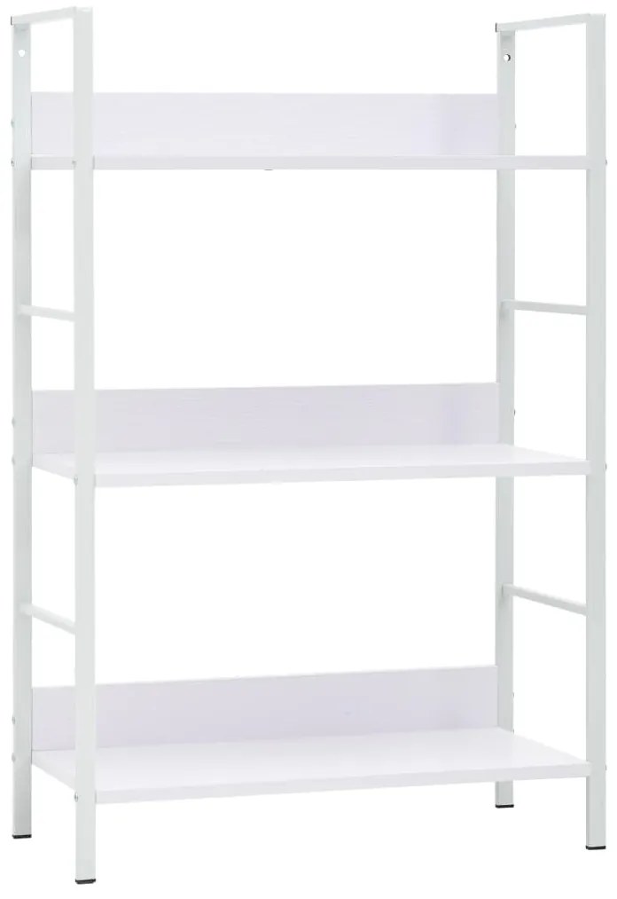 Estante 3 prateleiras derivados de madeira branco