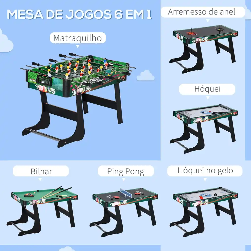 Jogo De Hóquei De Mesa Em Madeira - Brinquedo Educativo