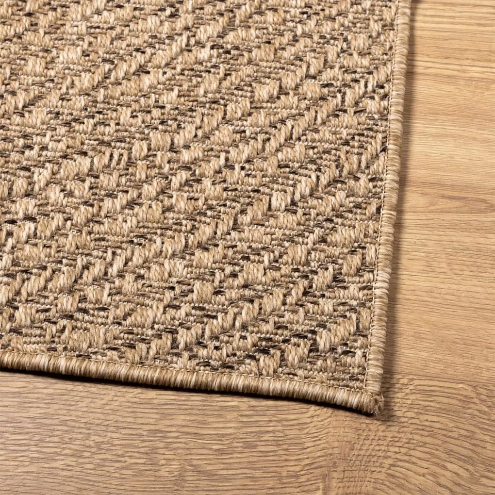 Tapete ZIZUR 160x230 cm aspeto de juta interior e exterior