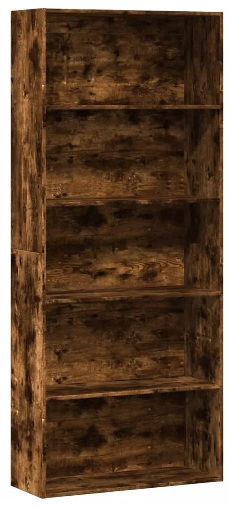 Estante 80x30x189 cm derivados de madeira carvalho fumado