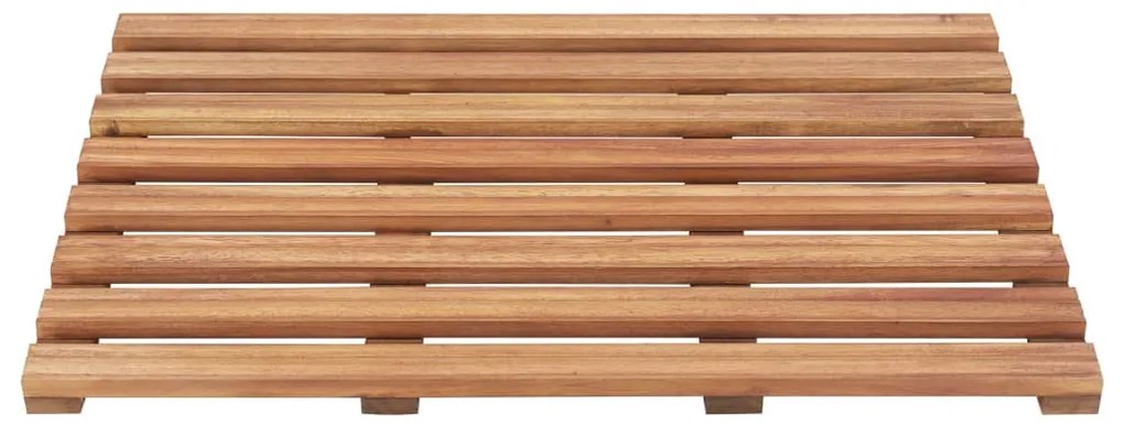 Estrado p/ casa de banho 2 pcs madeira de acácia maciça 56x37cm