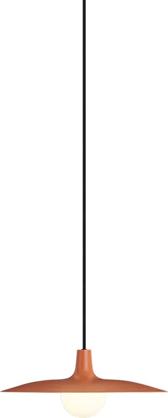 Candeeiro suspenso retro laranja para sistema de calhas monofásico - Slimline Panzi