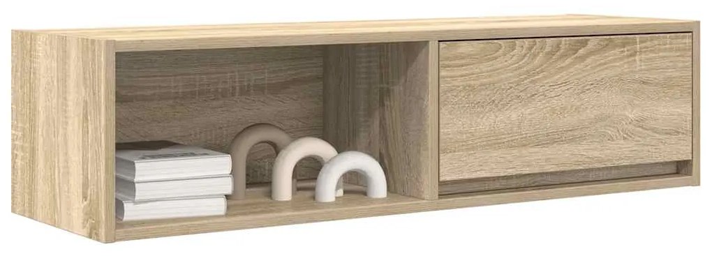 Móvel p/ TV 100x31x25,5 cm madeira processada carvalho sonoma