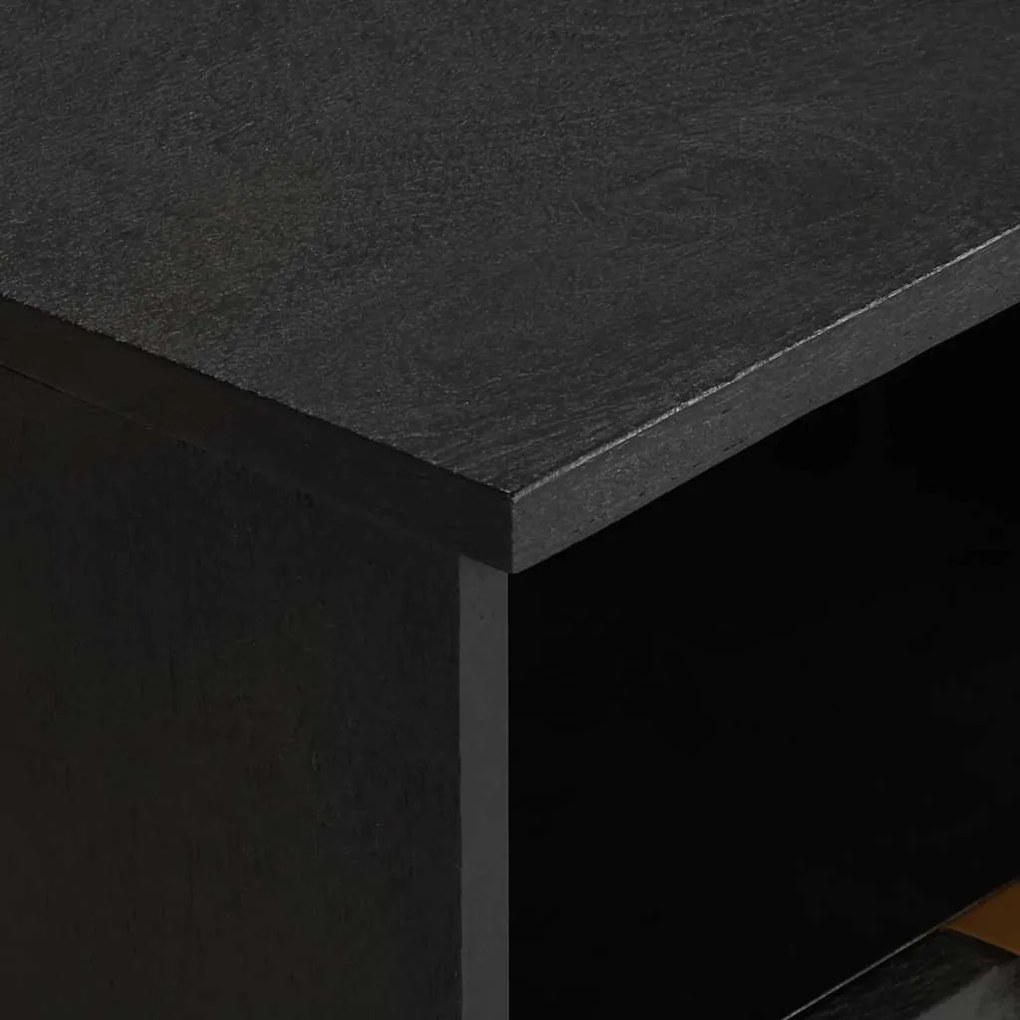 Mesa de cabeceira 40x33x46 cm derivados de madeira preto