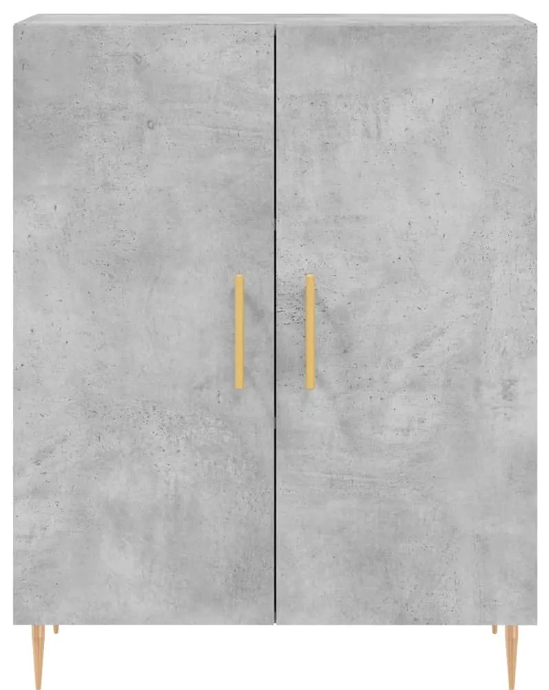Armário alto 69,5x34x180 cm derivados de madeira cinza cimento