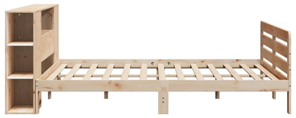 Cama sem colchão 200x200 cm madeira de pinho maciça