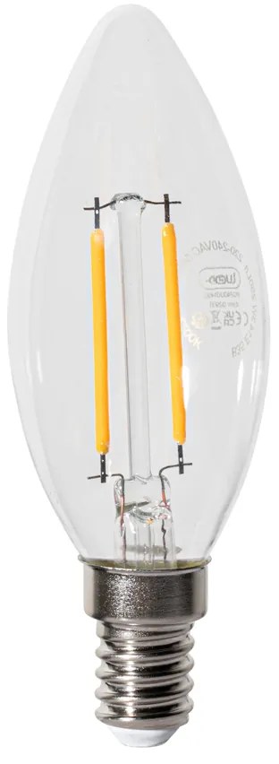 Set van 5 E14 dimbare LED lampen B35 helder 3W 250 lm 2200K
