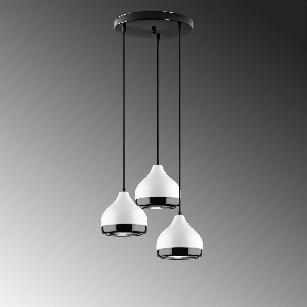 Candeeiro de Teto Yildo – Branco – Diâmetro 90 cm