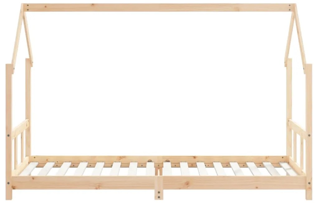 Estrutura de cama infantil 90x200 cm pinho maciço