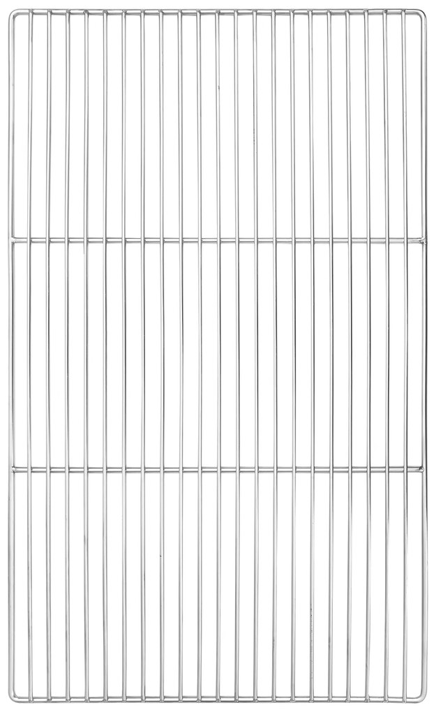 Grelha para Churrasco vidaXL com Alças Retangular 67x40 cm em Aço Inoxidável 304