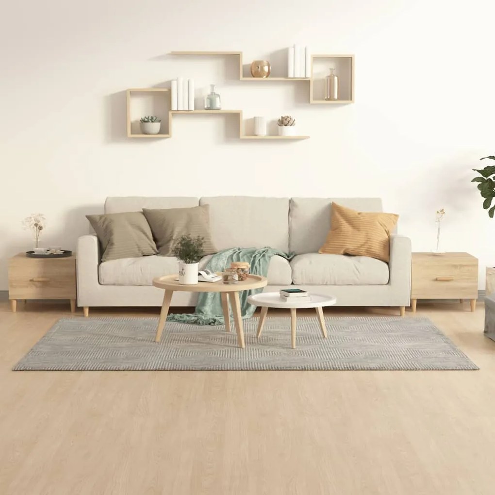 Mesas de centro 2 pcs 50x50x40cm deriv. madeira carvalho sonoma