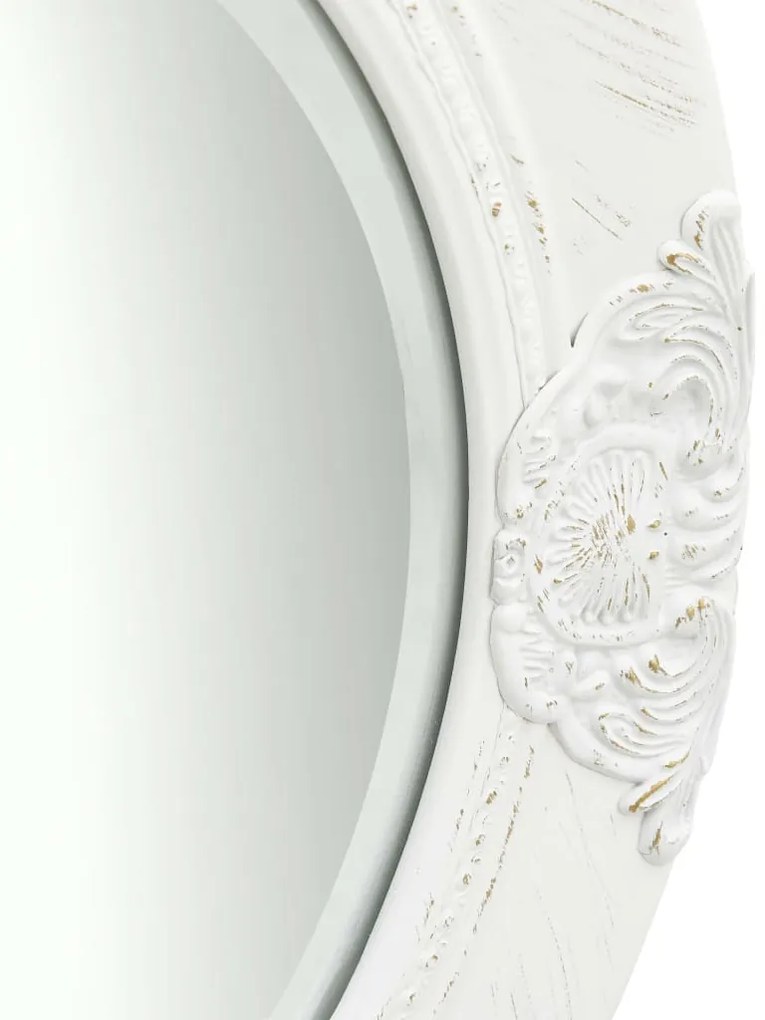 Espelho de parede estilo barroco 50 cm branco