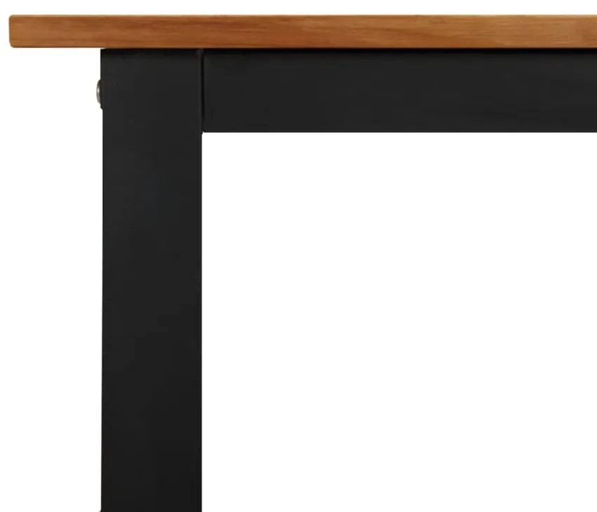 Mesa jardim c/ pernas em forma de U 200x90x75 cm acácia maciça