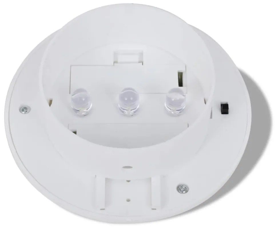 Conjunto Lâmpada Solar 6 Peças de Exterior para a Cerca Calha