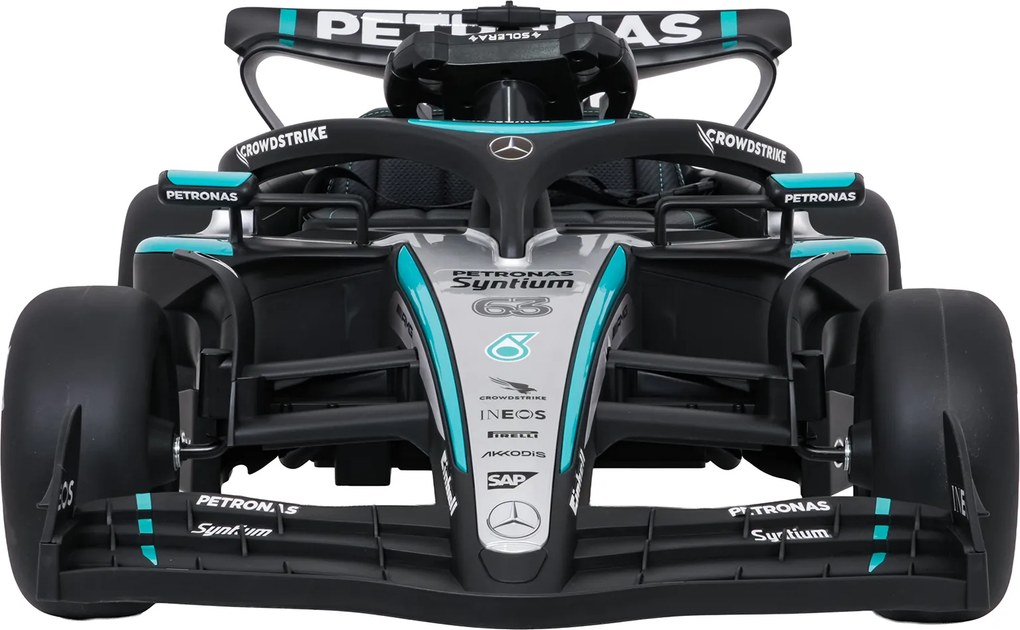Carro elétrico para Crianças 12V AMG PETRONAS Formula 1 Rodas de espuma EVA, Assento Couro ecológico Preto