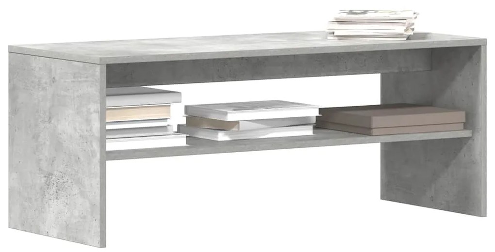 vidaXL Móvel p/ TV 100x40x40 cm derivados de madeira cinzento cimento