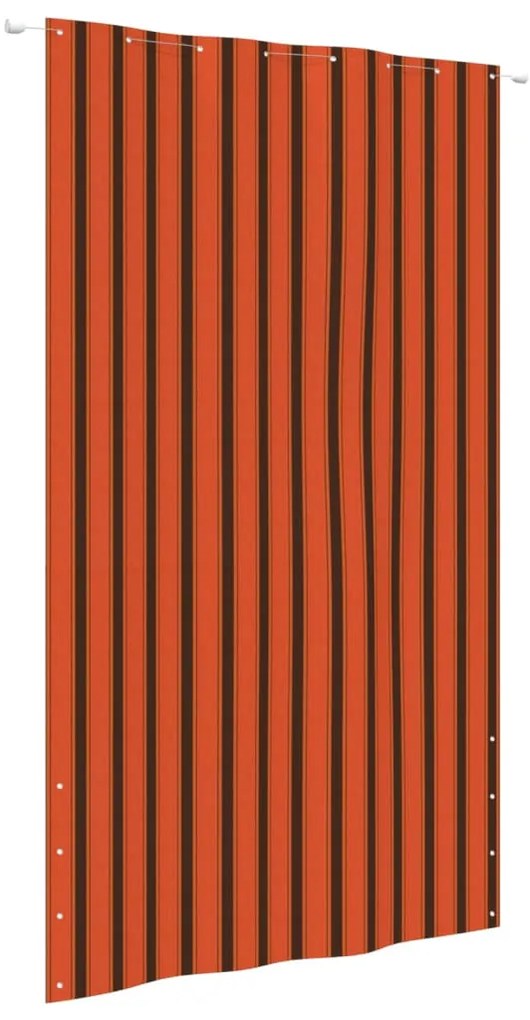 vidaXL Tela de varanda 160x240 cm tecido oxford laranja e castanho
