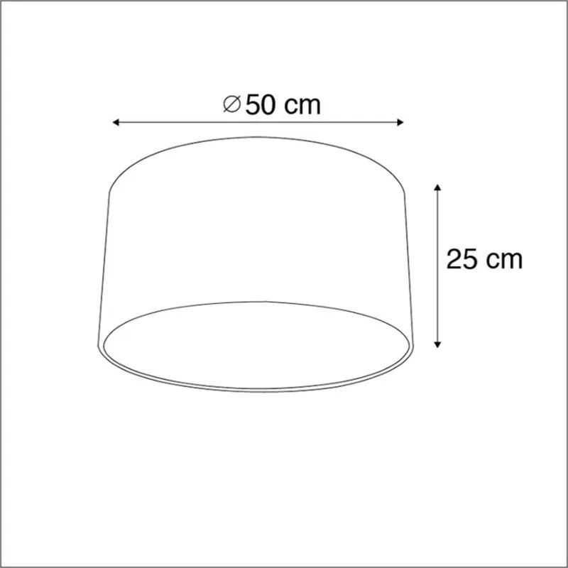 Abajur de veludo com design floral 50/50/25 Clássico / Antigo