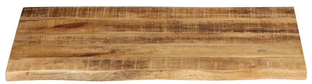 Tampo de mesa c/ borda viva 80x60x2,5cm mangueira áspera maciça