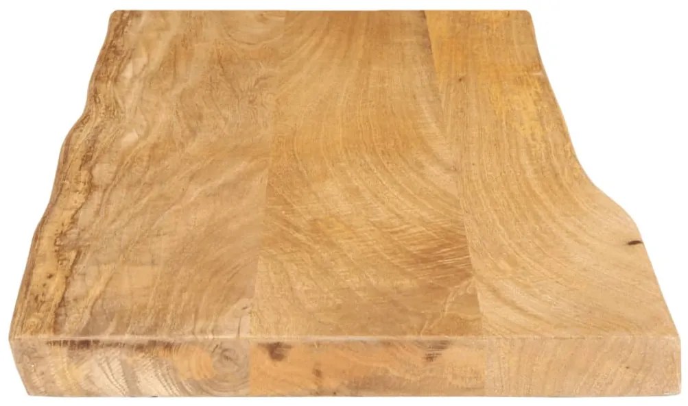 Tampo de mesa c/ borda viva 100x40x3,8 cm mangueira maciça