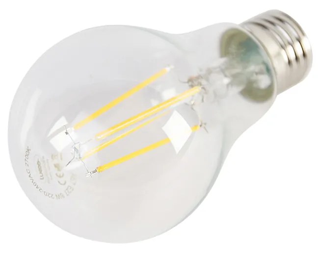 Conjunto de 3 Lâmpadas LED E27 A67 Transparentes 8W 1055 lm 2700K