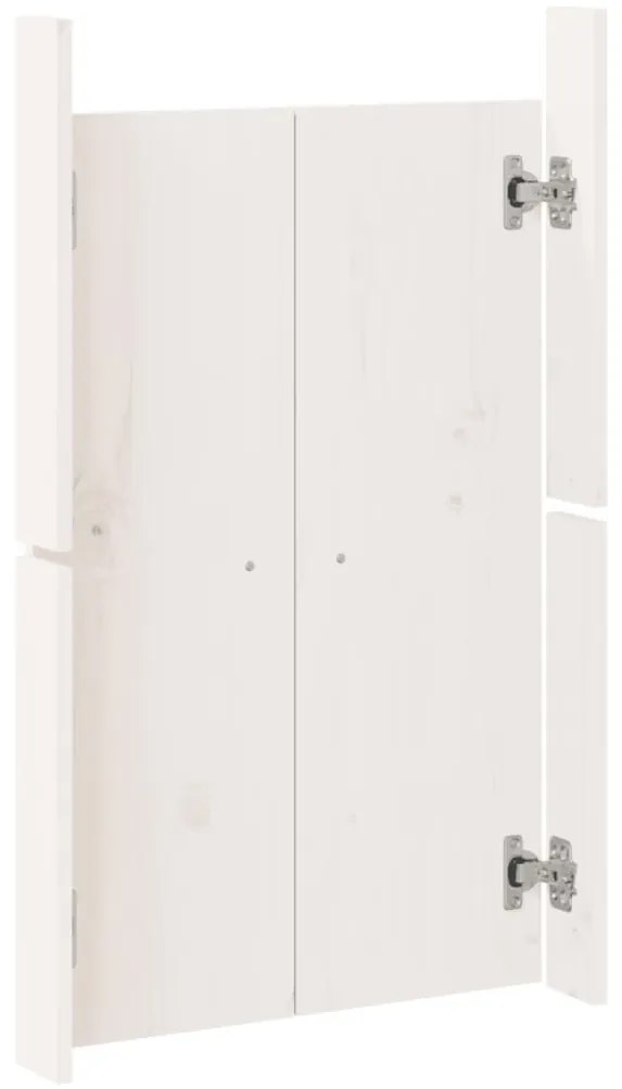 Portas de cozinha para exterior 50x9x82 cm pinho maciço branco