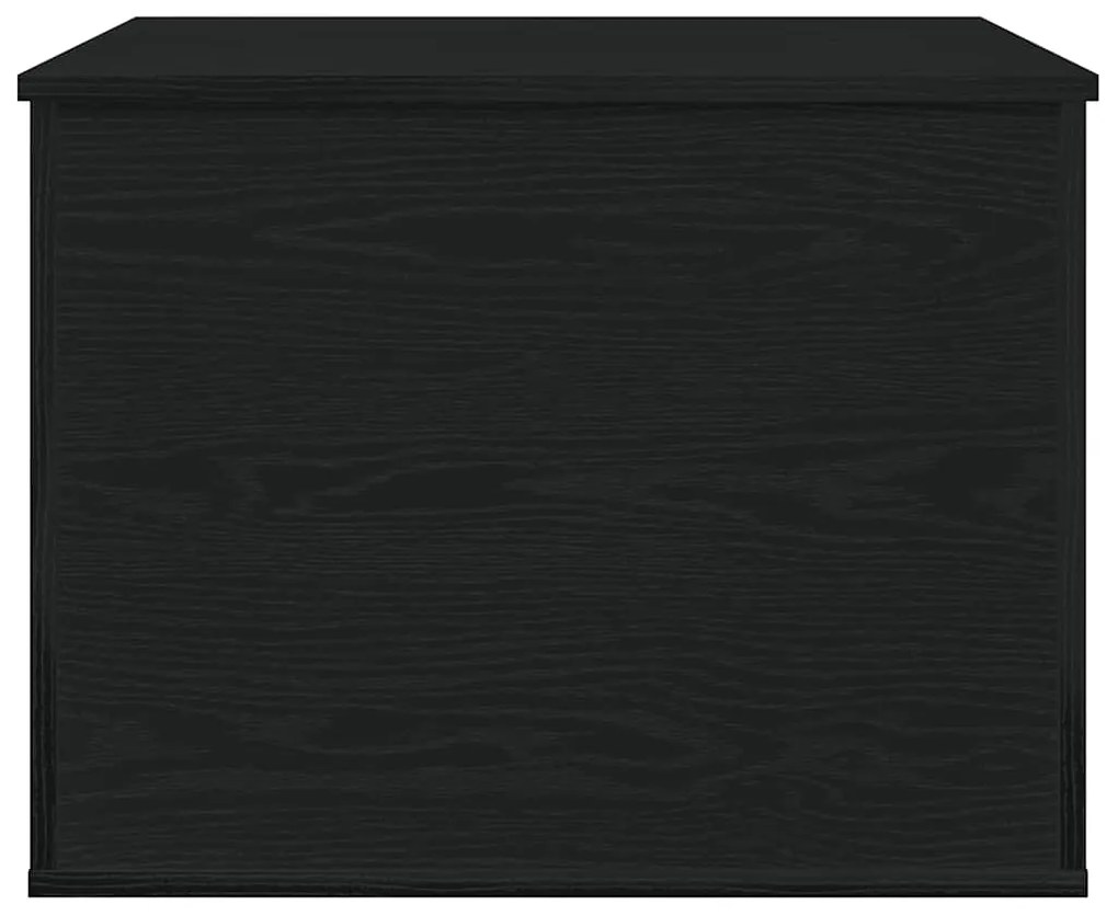 Caixa de Armazenamento vidaXL com Tampa Madeira Negra 60x42x46 cm Made