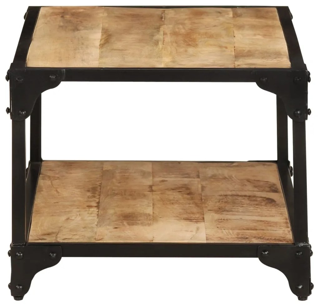 Mesa de centro 90x45x35 cm madeira de mangueira áspera maciça