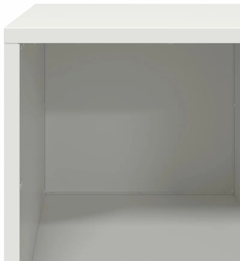 Mesa de centro 101,5x50x43,5 cm aço laminado a frio branco
