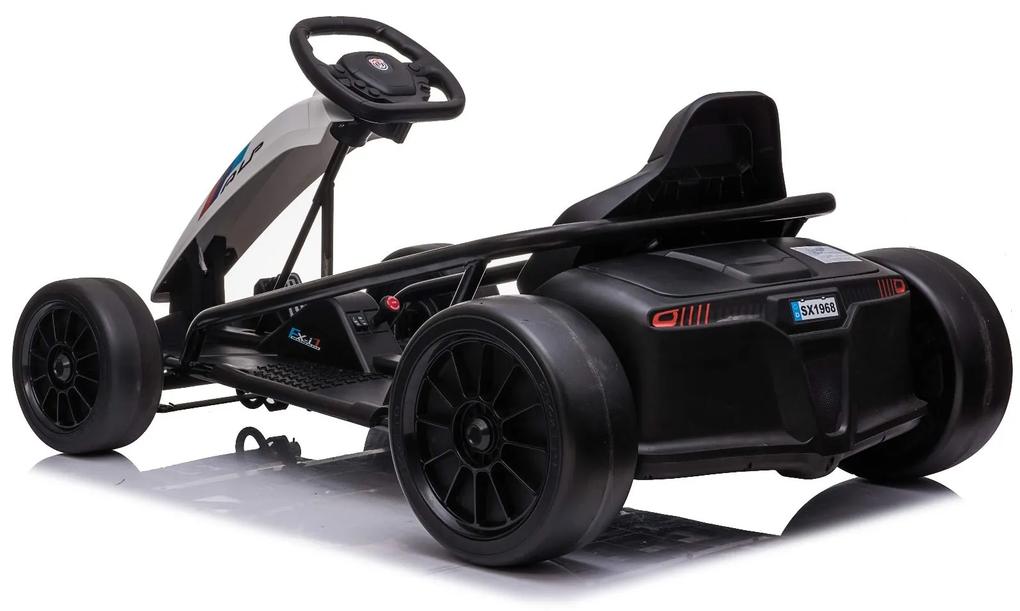 Kart elétrico DRIFT-CAR 24V, rodas lisas Drift, motor 2 x 350W, modo Drift a 13 km/h, bateria 24V, construção sólida Vermelho