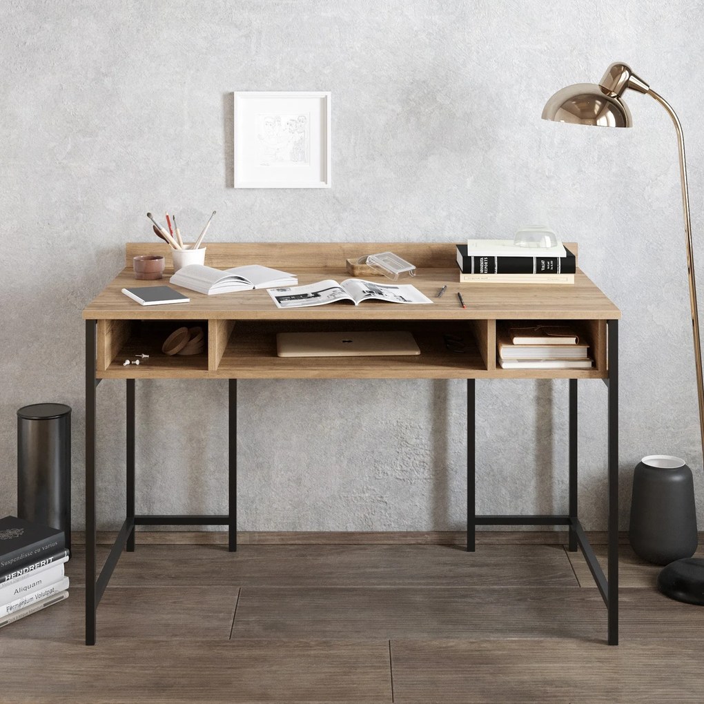 Secretária Tumata – Preto Nogueira – 119,5 x 65,2 x 62 cm