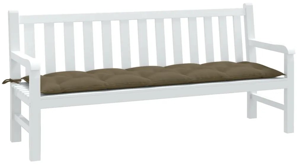 Almofadão banco jardim 180x50x7 cm mesclado tecido cinza-acas.