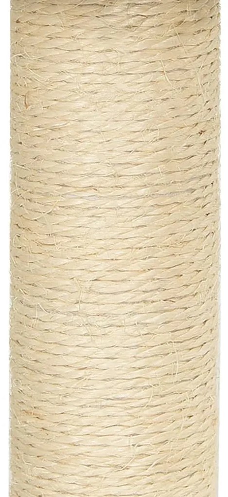 Arranhador para Gatos em Sisal e Pelucia com 155cm - Creme