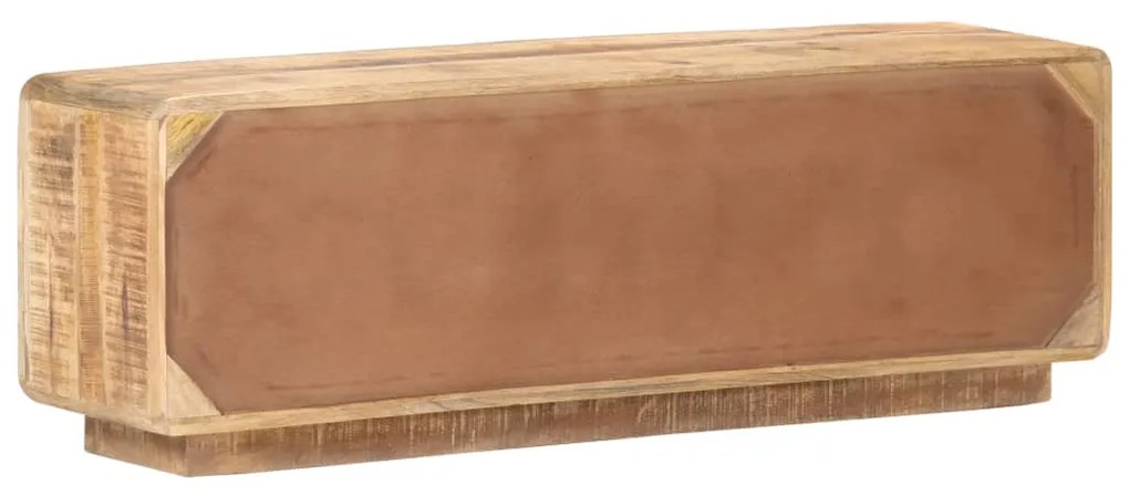 Móvel de TV 120x30x40 cm madeira de mangueira áspera