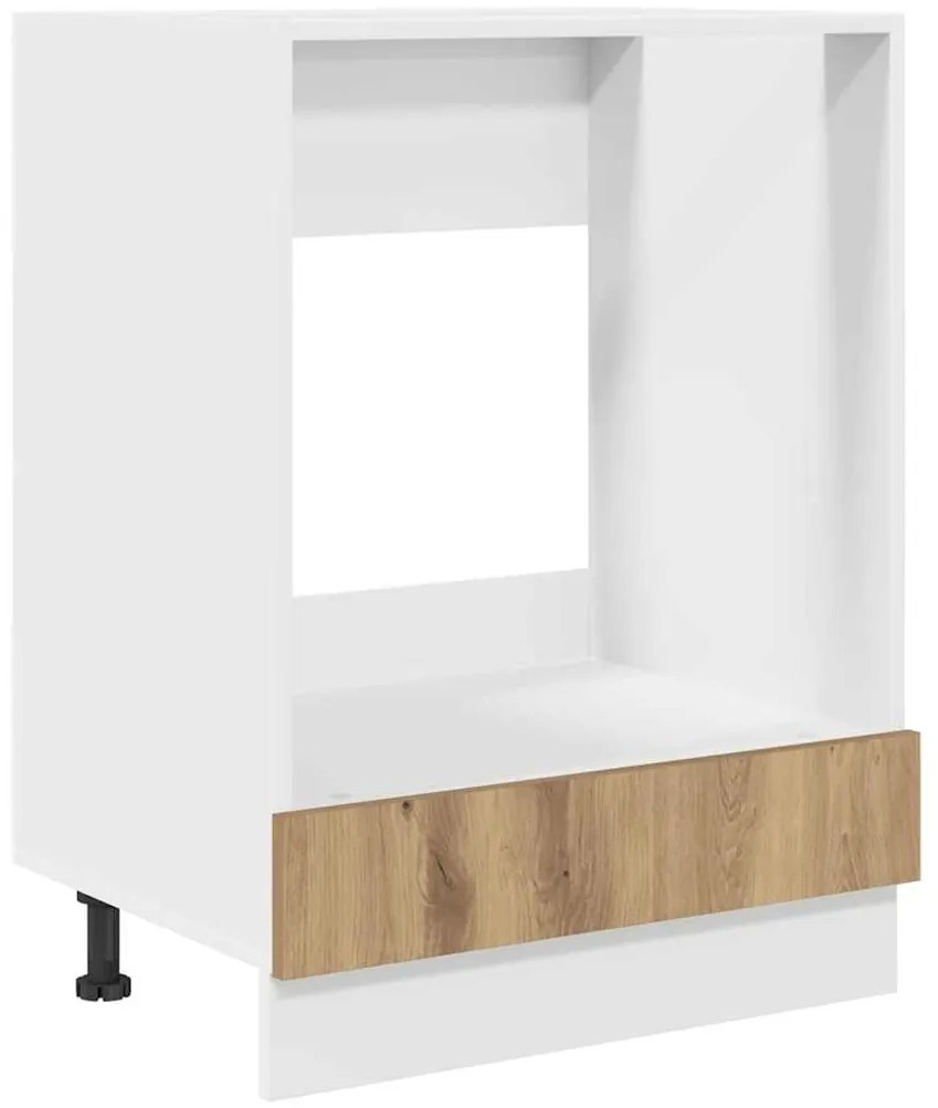 Armário para Forno - Carvalho Artesanal, 60x46x81,5 cm, Madeira Compen