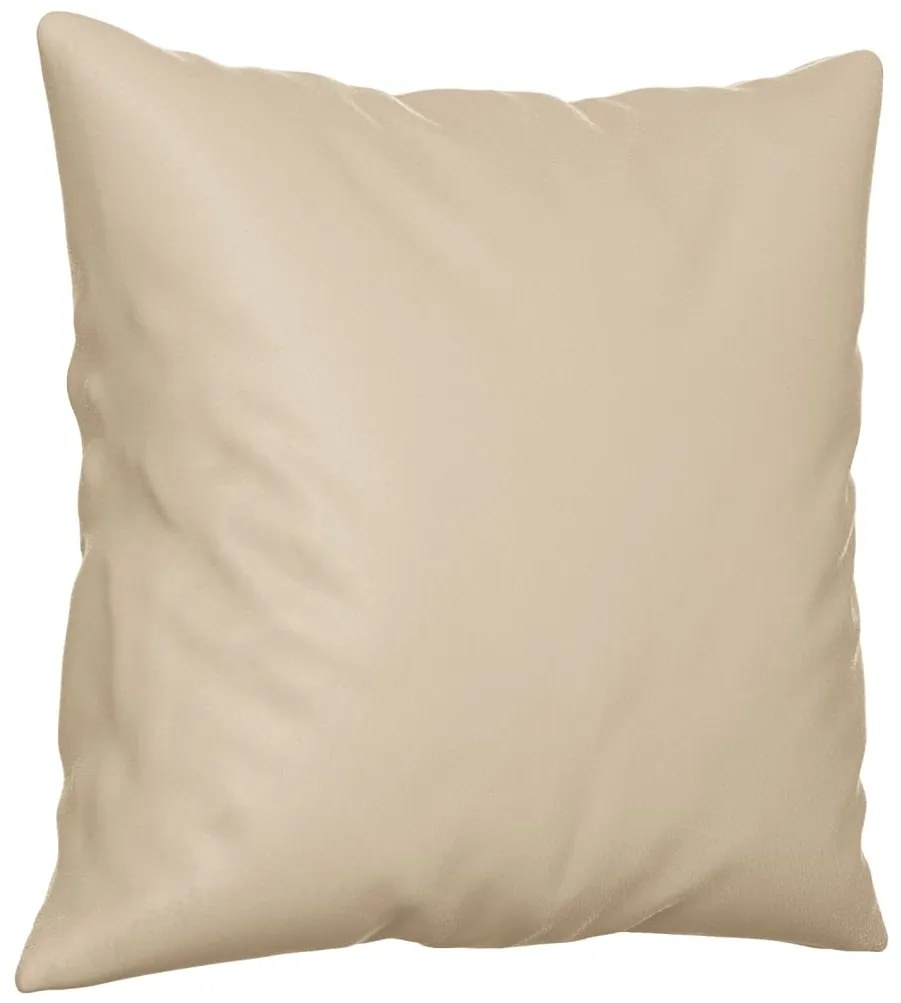 Sofá 2 lugares c/ almofadas 120 cm microfibra cor creme